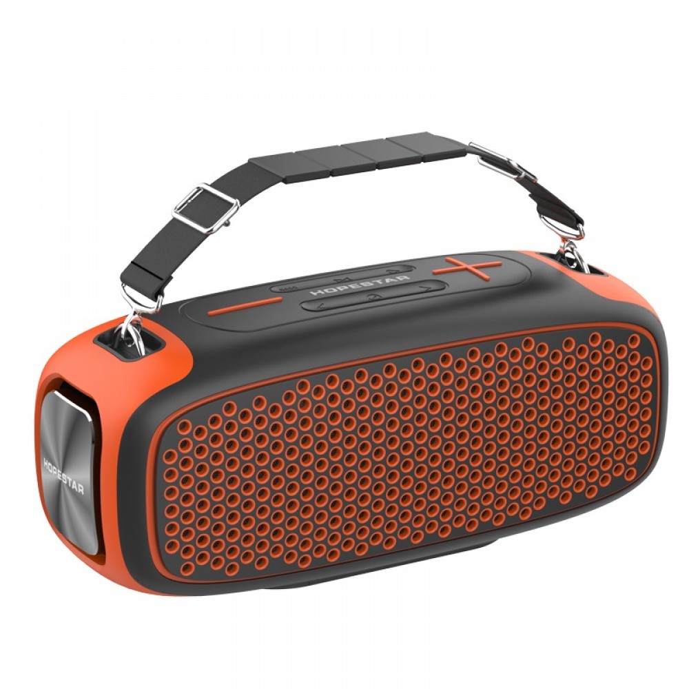 Портативная акустика Hopestar A30, 55 Вт, AUX, USB, microSD, Bluetooth, оранжевый