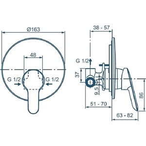 Смеситель для душа Ideal Standard Alpha с гигиеническим душем, хром (BD125AA)