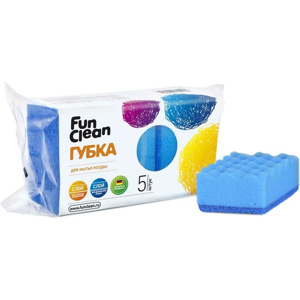 Губка для посуды Fun Clean