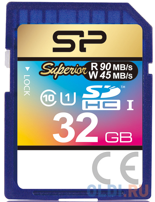 Карта памяти SDHC 32Gb Silicon Power SP032GBSDHCU1V10