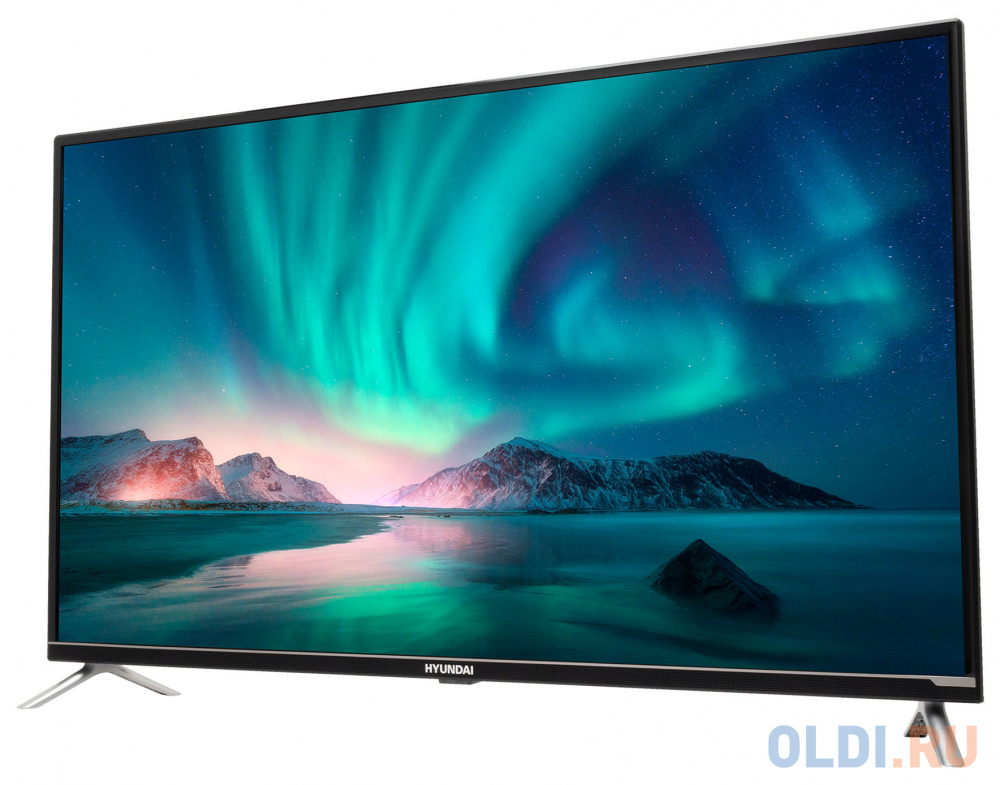 Телевизор LED Hyundai 43&quot; H-LED43BU7008 Android TV Slim Design черный 4K Ultra HD 60Hz DVB-T DVB-T2 DVB-C DVB-S DVB-S2 USB WiFi Smart TV