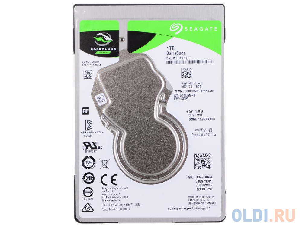 Жесткий диск 2.5" 1Tb Seagate ST1000LM048 SATA III Barracuda (128Mb, 5400rpm) в Москвe