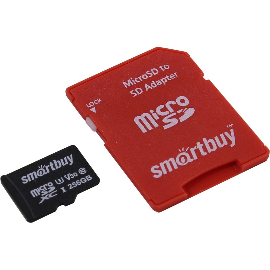 Карта памяти SmartBuy micro SDXC 256Gb Pro UHS-I U3 + ADP (90/70 Mb/s) в Москвe