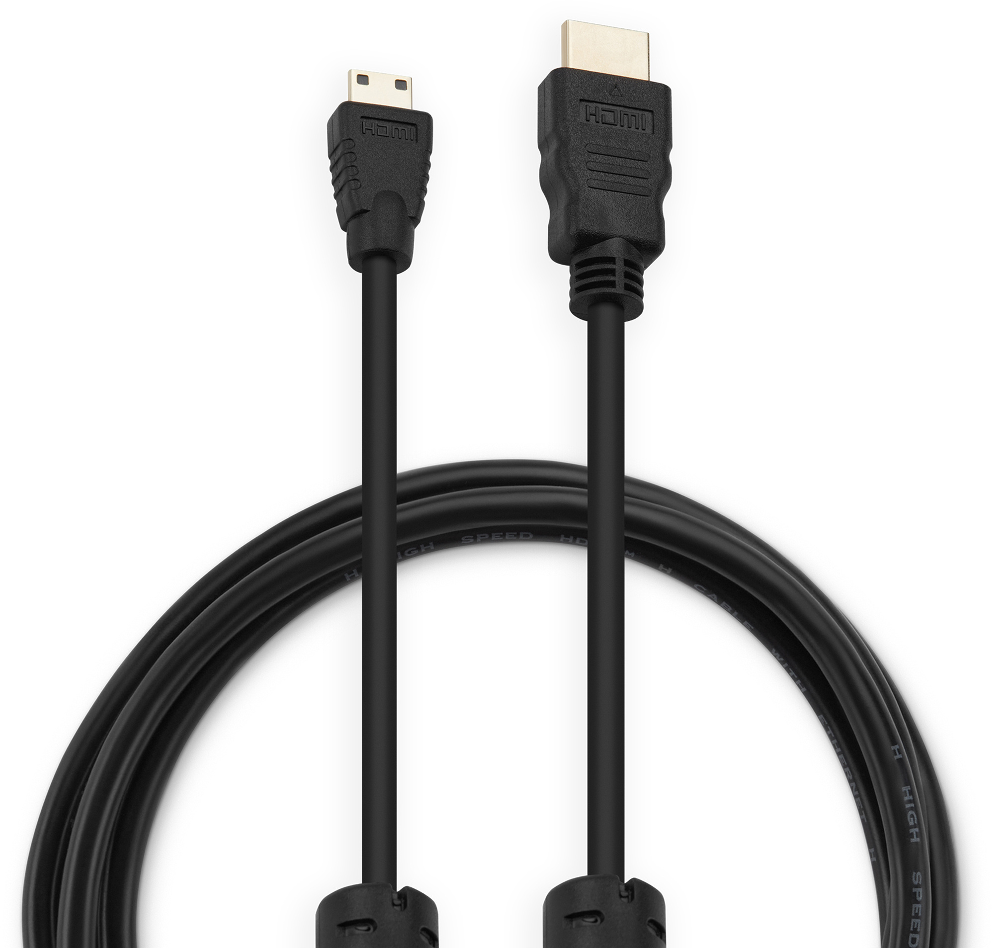 Кабель аудио-видео Buro HDMI 1.4 HDMI (m)/Mini HDMI (m) 1.8м. феррит.кольца Позолоченные контакты черный (MINIHDMI-1.8M) в Москвe