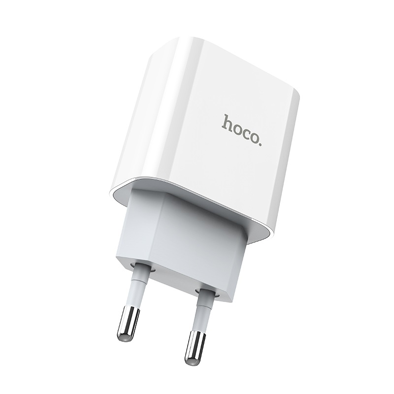 Сетевое зарядное устройство Hoco C76A Plus Speed 20Вт, USB type-C, Quick Charge, PD, 3A, белый (6931474746917)