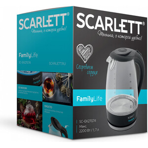 Чайник электрический Scarlett SC-EK27G74 (Family Life)