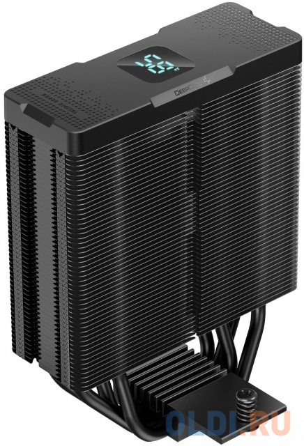 DEEPCOOL AG400 DIGITAL BK ARGB LGA1700/1200/115X/AM5/AM4 (9шт/кор, TDP 220W, PWM, ARGB Fan 120mm, 4 тепл. трубки, черный) RET