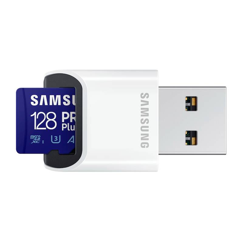 Карта памяти 128Gb - Samsung Pro Plus Micro Secure Digital XC UHS-III U3 MB-MD128KB/WW