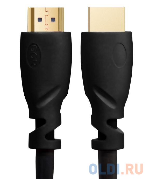 Кабель HDMI 0.5м Green Connection GCR-HM313-0.5m круглый черный