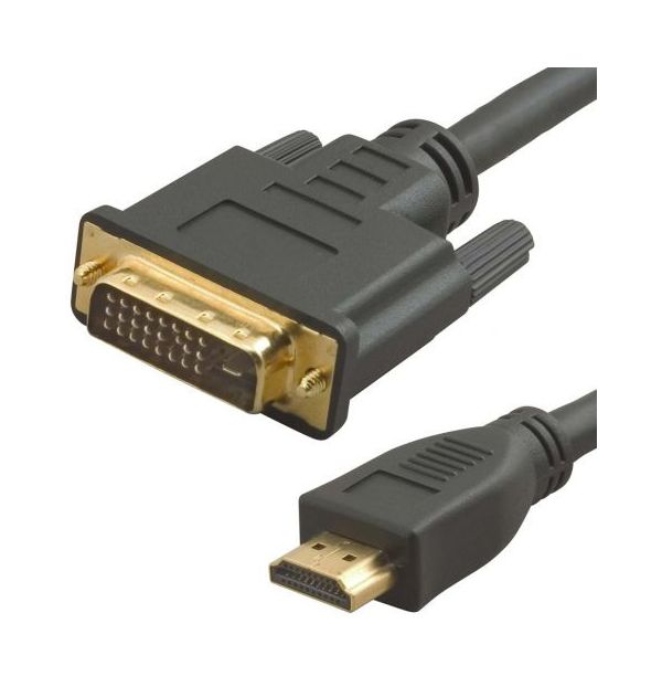 Кабель аудио-видео Lazco WH-141 HDMI (m)/DVI-D(m) 20м. Позолоченные контакты черный (WH-141(20M))