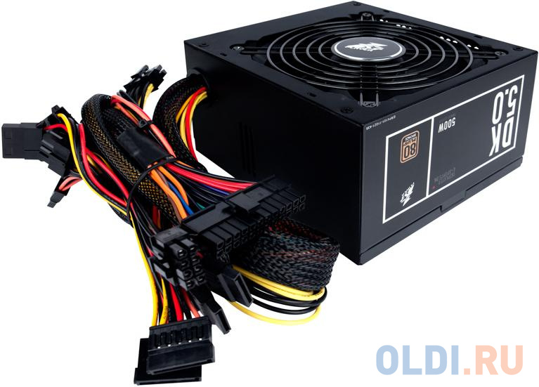 1STPLAYER Блок питания DK PREMIUM 500W / ATX 2.4, APFC, 80 PLUS BRONZE, 120mm fan / PS-500AX в Москвe