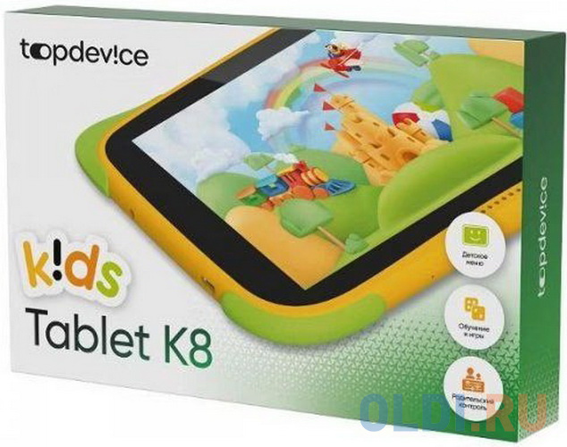 Планшет TopDevice Kids Tablet K8 8" 32Gb Green Yellow Wi-Fi Bluetooth Android TDT3778_WI_E_CIS
