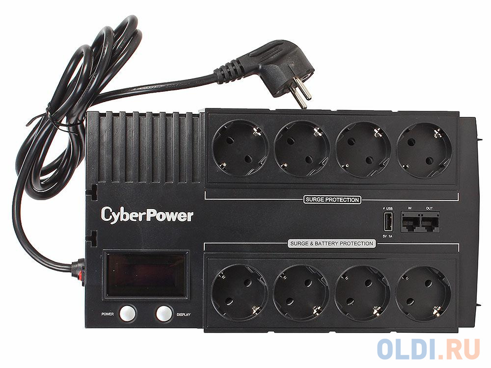 ИБП CyberPower BR700ELCD 700VA/420W USB/RJ11/45 (4+4 EURO)