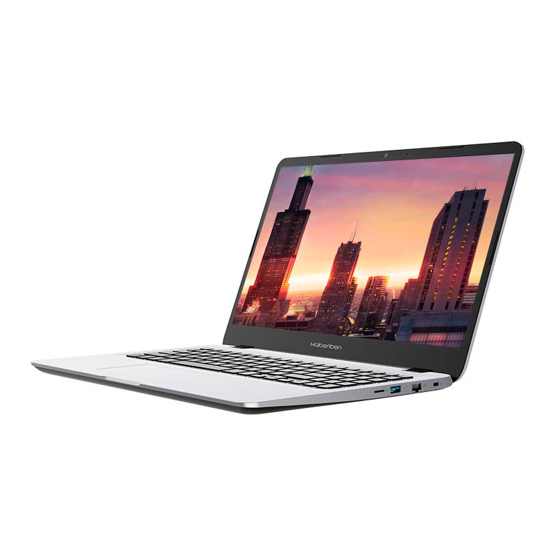 Ноутбук Maibenben M545 Silver M5451SB0LSRE0 (AMD Ryzen 5 4500U 2.3 Ghz/8192Mb/512Gb SSD/AMD Radeon Graphics/Wi-Fi/Bluetooth/Cam/15.6/1920x1080/Linux)