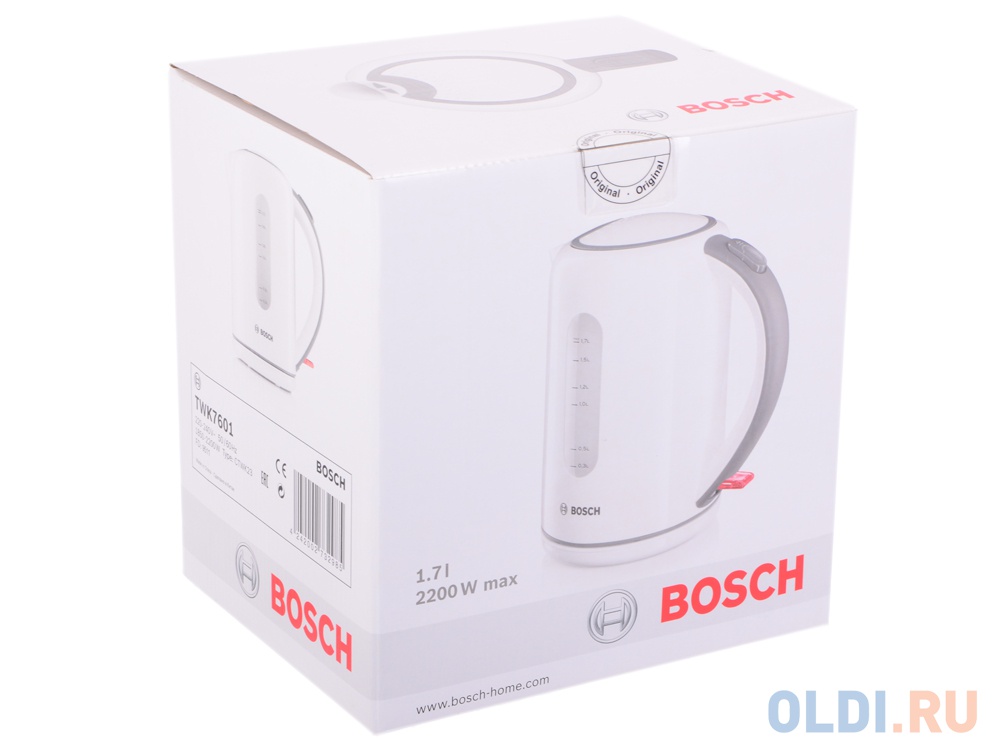 Чайник Bosch TWK7601 2200 Вт, 1.7л белый [TWK7601] в Москвe