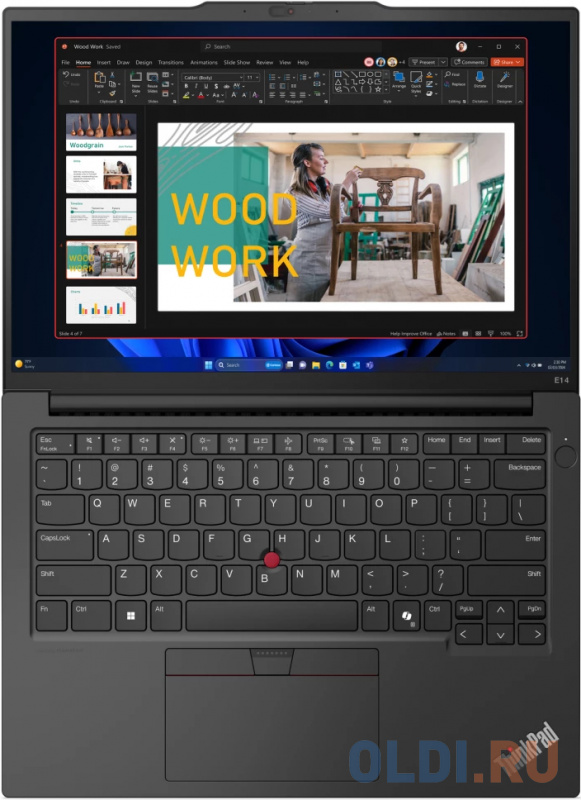 Ноутбук Lenovo ThinkPad E14 Gen6 Core Ultra 5 125U/16Gb/SSD512Gb/14.0&quot;/IPS/WUXGA/NoOs/black  (21M8CTO1WW)