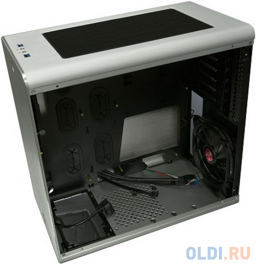 Корпус ATX RAIJINTEK THETIS SILVER WINDOW 0R200054 Без БП серебристый