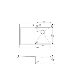 Кухонная мойка Omoikiri Akisame 78 LG-R светлое золото (4973086)