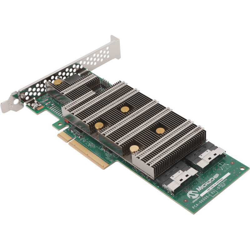 Адаптер HBA Microsemi Adaptec 1200-16i, SAS/SATA/NVMe 24G, 16-port (SlimSAS), PCI-Ex8, SGL (120016IXS)