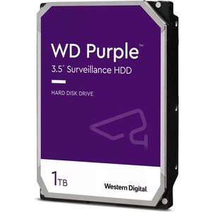 Накопитель Western Digital (WD) HDD 1Tb Purple, 3.5'', 5400rpm, 64Mb, SATA3 (WD11PURZ)