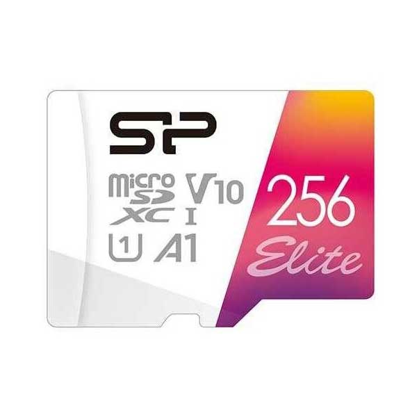 Карта памяти micro SDXC 256Gb Silicon Power Elite Class 10 UHS-I U1 A1 + ADP (100/10 Mb/s)