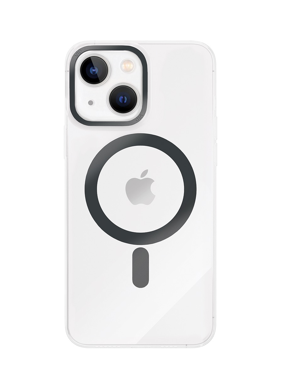 Чехол защитный VLP Line case with MagSafe для iPhone 14, черный