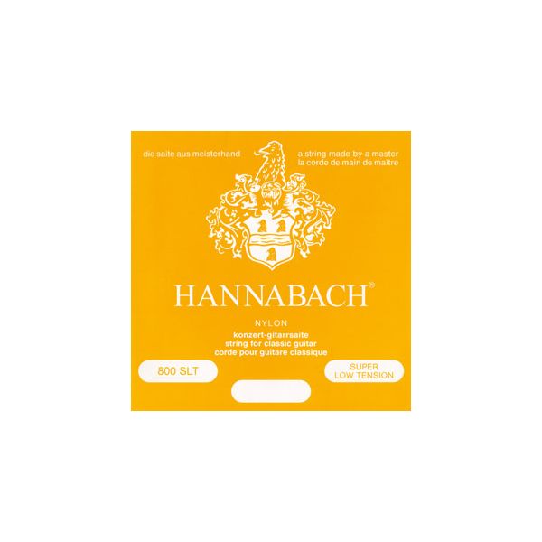 Струны Hannabach 800SLT Yellow SILVER PLATED нейлон для классической гитары