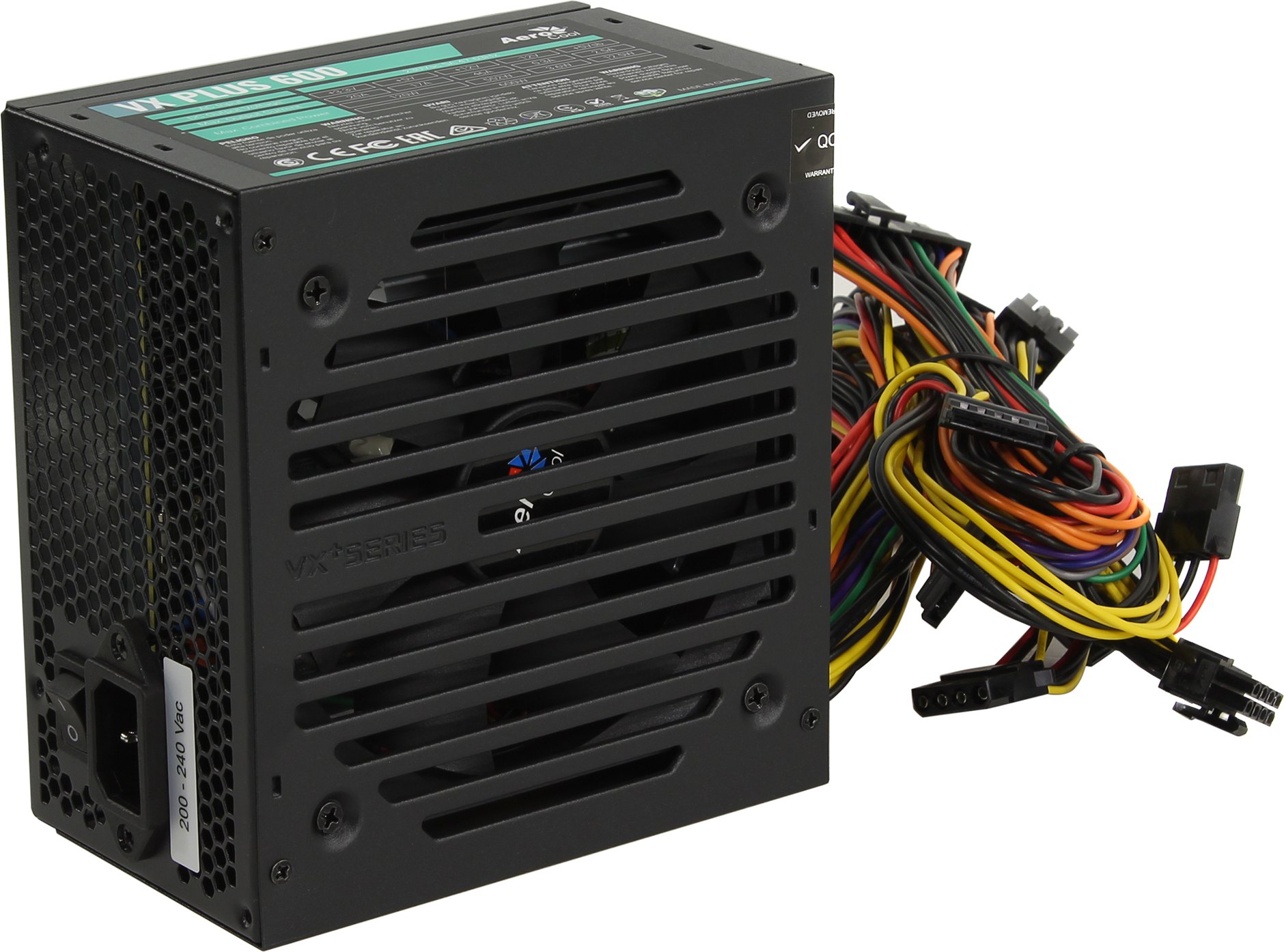 Блок питания AeroCool 600W Retail VX PLUS 600 ATX v2.3 Haswell