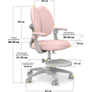 Детское кресло Mealux Sprint Duo Pink обивка розовая (Y-412 KP)