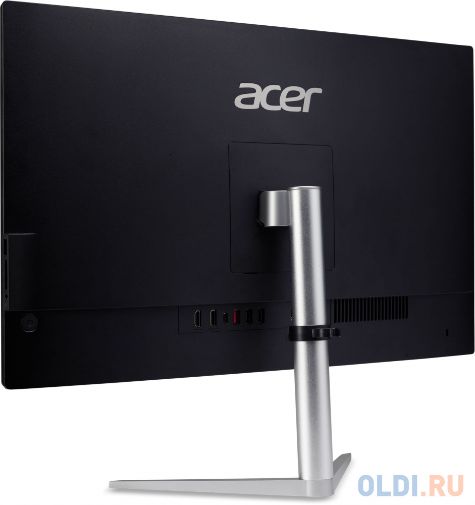 Моноблок Acer Aspire C24-1300 23.8" Full HD Ryzen 5 7520U (2.8) 16Gb SSD512Gb RGr CR Eshell GbitEth WiFi BT 65W клавиатура мышь Cam черный 1920x1