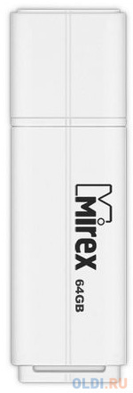 Флешка 64Gb Mirex Line USB 2.0 белый 13600-FMULWH64 в Москвe