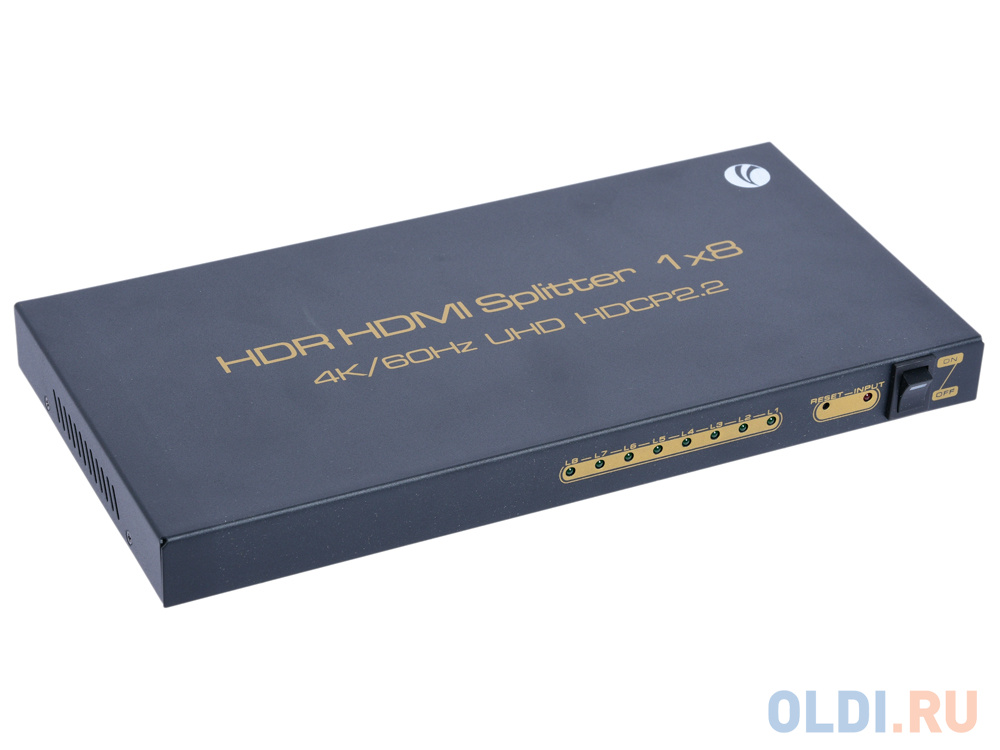 Разветвитель HDMI Spliitter 1=8  2.0v, 4K/60Hz, VCOM <DD428