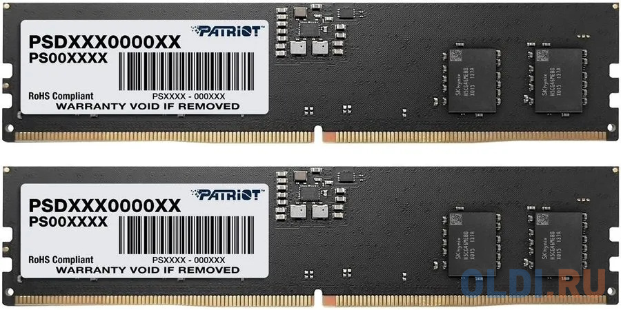 Модуль памяти DIMM 16GB DDR5-4800 KIT2 PSD516G4800K PATRIOT