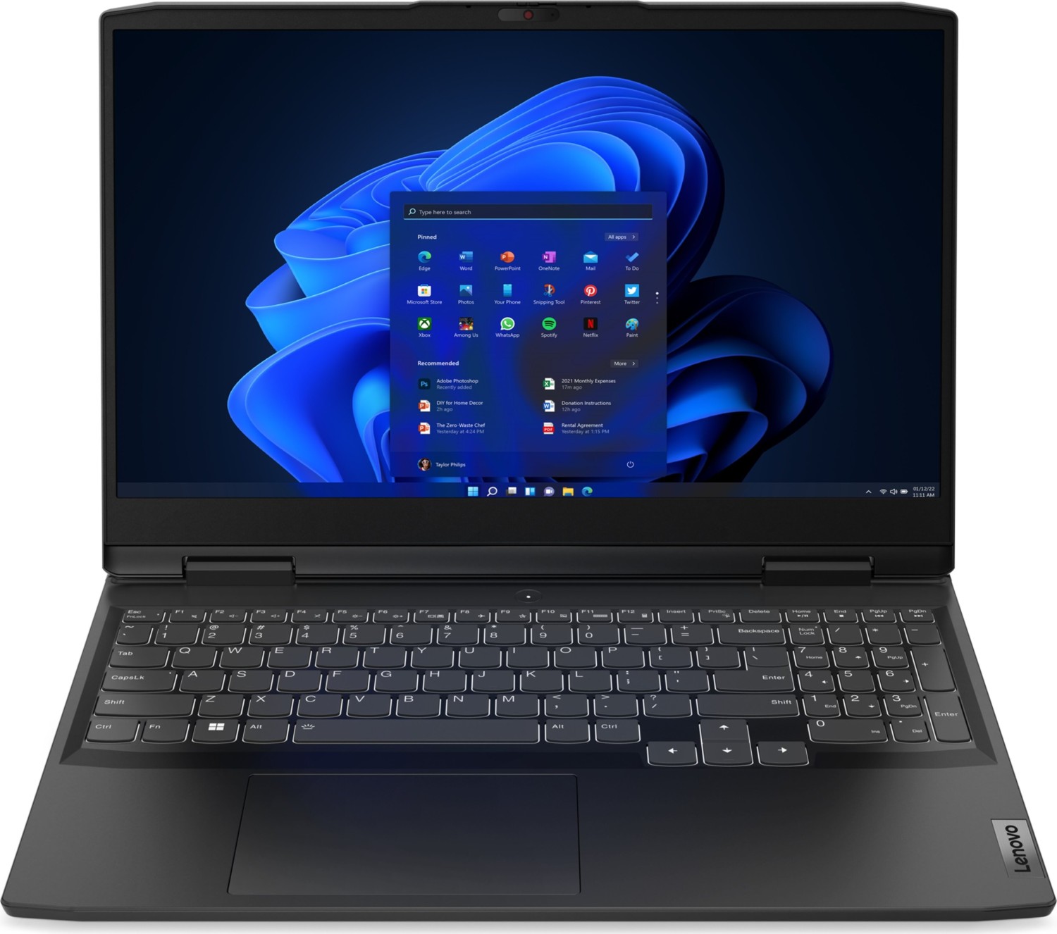 Ноутбук Lenovo IdeaPad Gaming 3 15IAH7 15.6" IPS 1920x1080, Intel Core i7 12650H 2.3 ГГц, 16Gb RAM, 512Gb SSD, NVIDIA GeForce RTX 3050 Ti-4Gb, без OC, темно-серый (82S900KVRK)