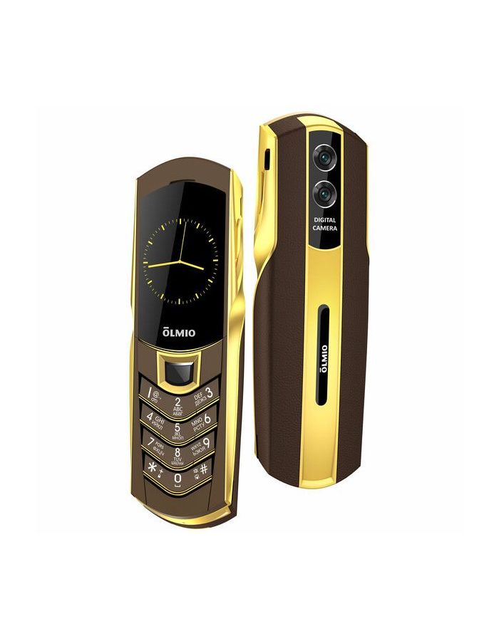 Мобильный телефон K08 Olmio (кофе-золото)