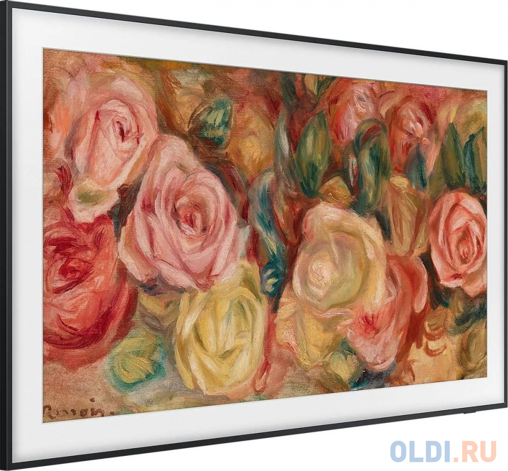 Телевизор QLED Samsung 55" QE55LS03DAUXRU The Frame черный 4K Ultra HD 120Hz DVB-T2 DVB-C DVB-S2 USB WiFi Smart TV (RUS) в Москвe