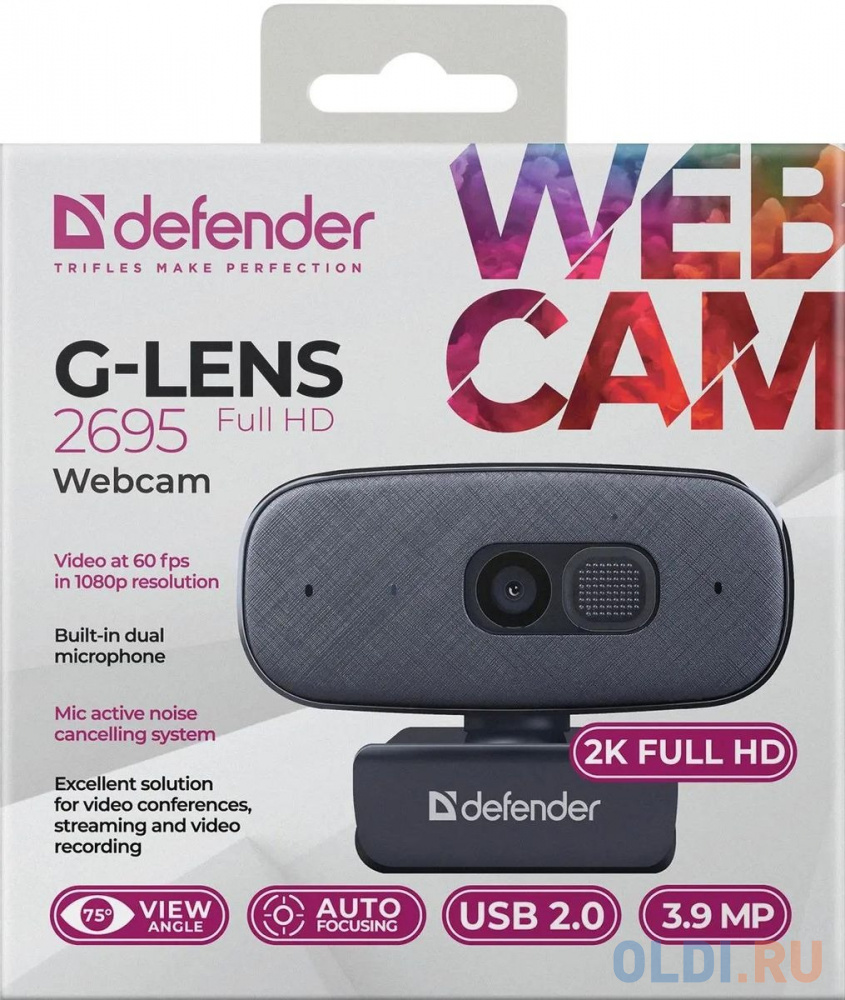 Веб-камера G-LENS 2695 FULLHD 63195 DEFENDER