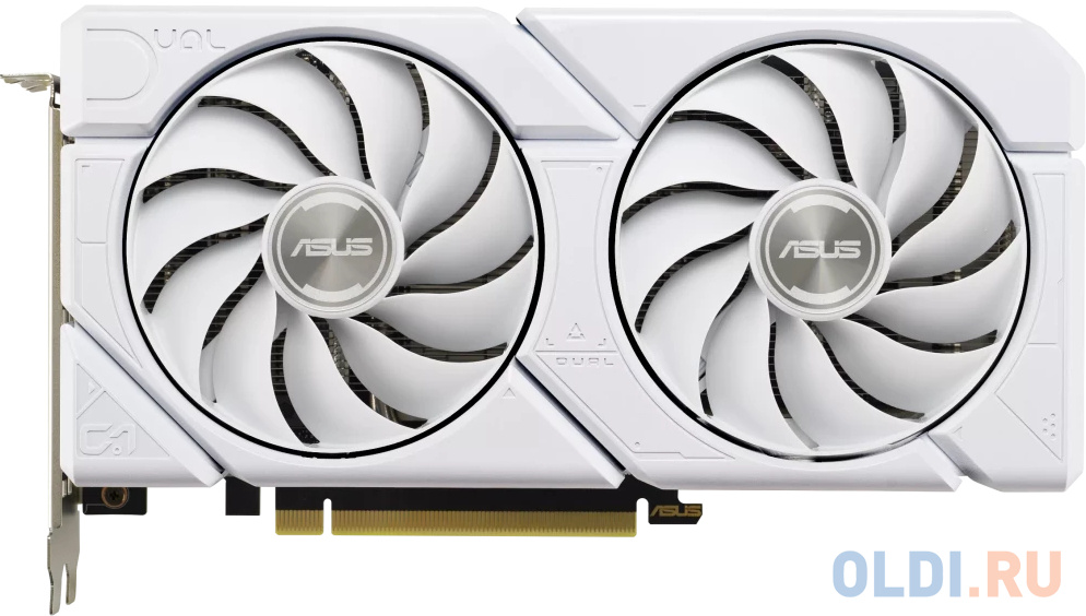 Видеокарта/ VGA ASUS NVIDIA GeForce DUAL-RTX4060-O8G-EVO-WHITE 8GB, GDDR6/128-bit, PCIe 4.0, 1xHDMI 2.1a, 3xDP, 2.5-slot 90YV0JCB-M0NA00