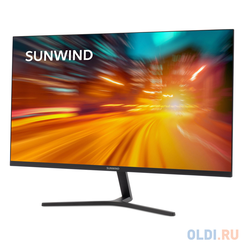 Монитор SunWind 27" SM-27FI223 черный IPS LED 5ms 16:9 HDMI матовая 250cd 178гр/178гр 1920x1080 100Hz FreeSync VGA DP FHD 4.2кг