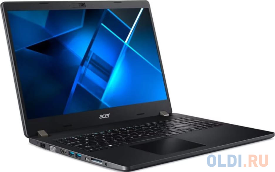 Ноутбук Acer TravelMate TMP215-54 15.6" FHD IPS, Intel Core i3-1215U, 8Gb, 256Gb SSD, RJ45,USB-C, FngrP, w\\o OS, черный