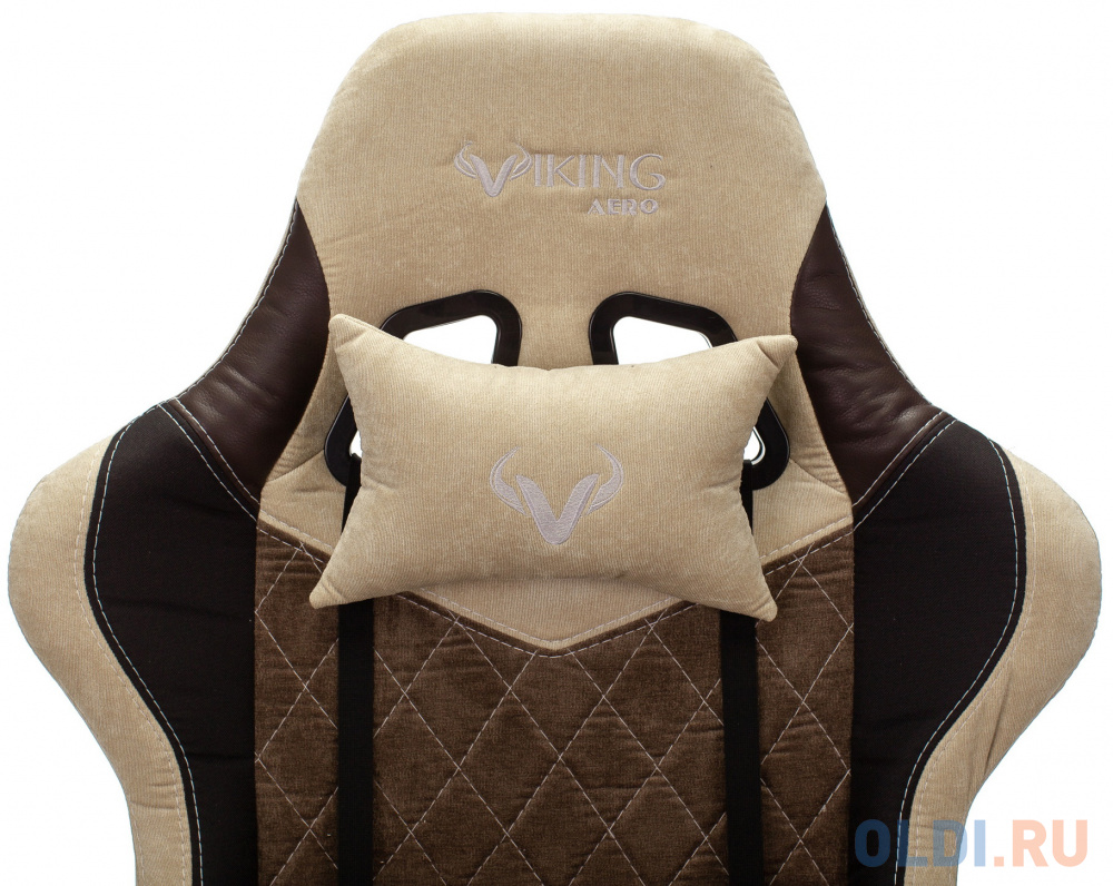 Кресло для геймеров Бюрократ VIKING 7 KNIGHT BR FABRIC коричневый