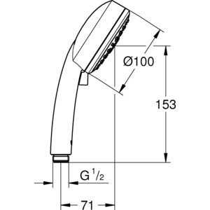 Ручной душ Grohe New Tempesta Cosmopolitan (27574002)