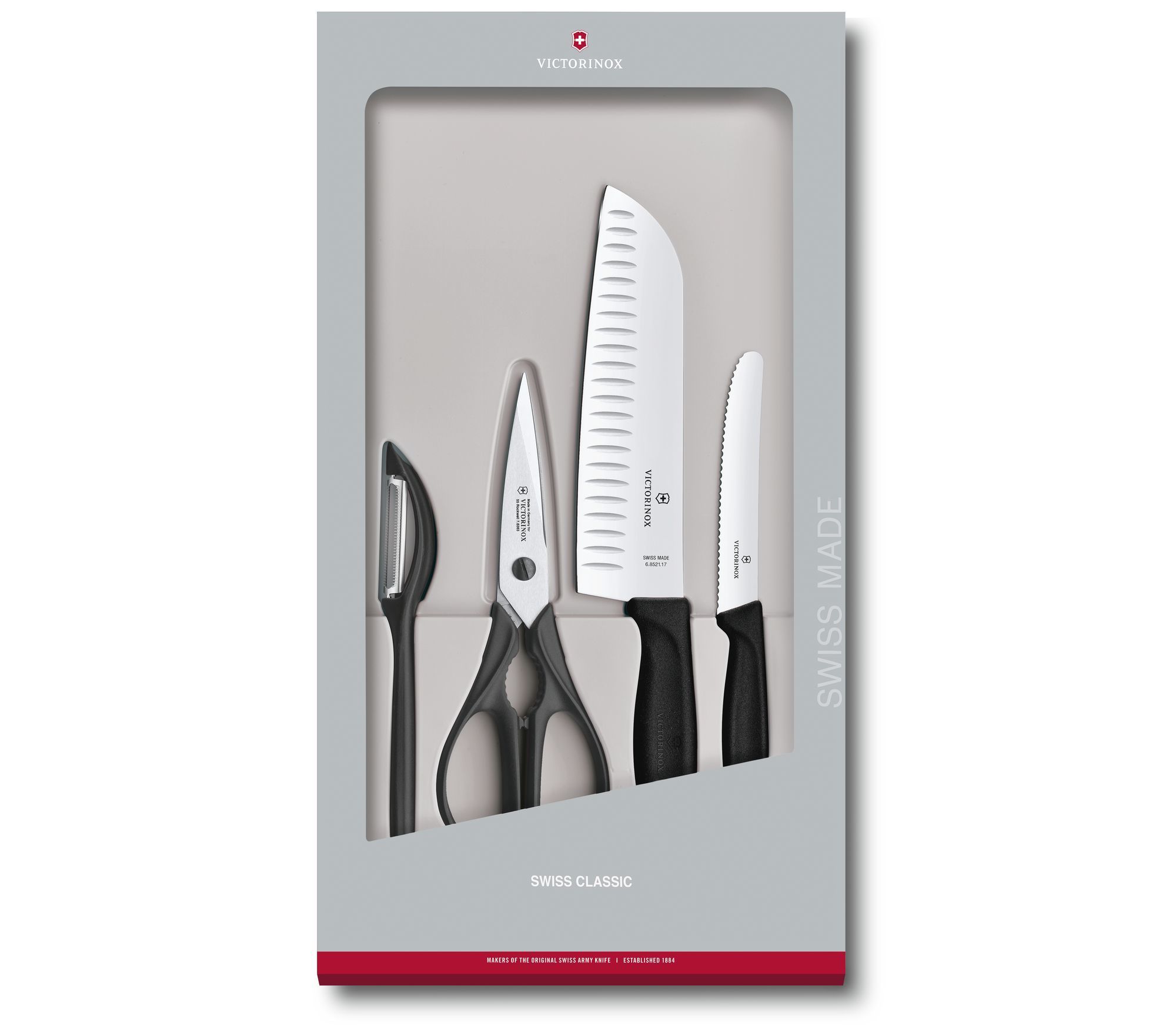 Набор ножей Victorinox Swiss Classic Kitchen, 2 шт., черный (6.7133.4G)