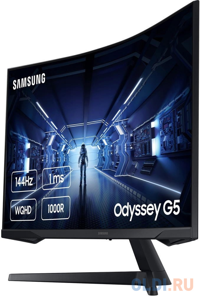 Samsung 32" Odyssey G5 C32G55TQW VA curved 21:9 2560x1440 1ms 2500:1 250cd 178/178 HDMI DP 144Hz HDR FreeSync Premium VESA Black