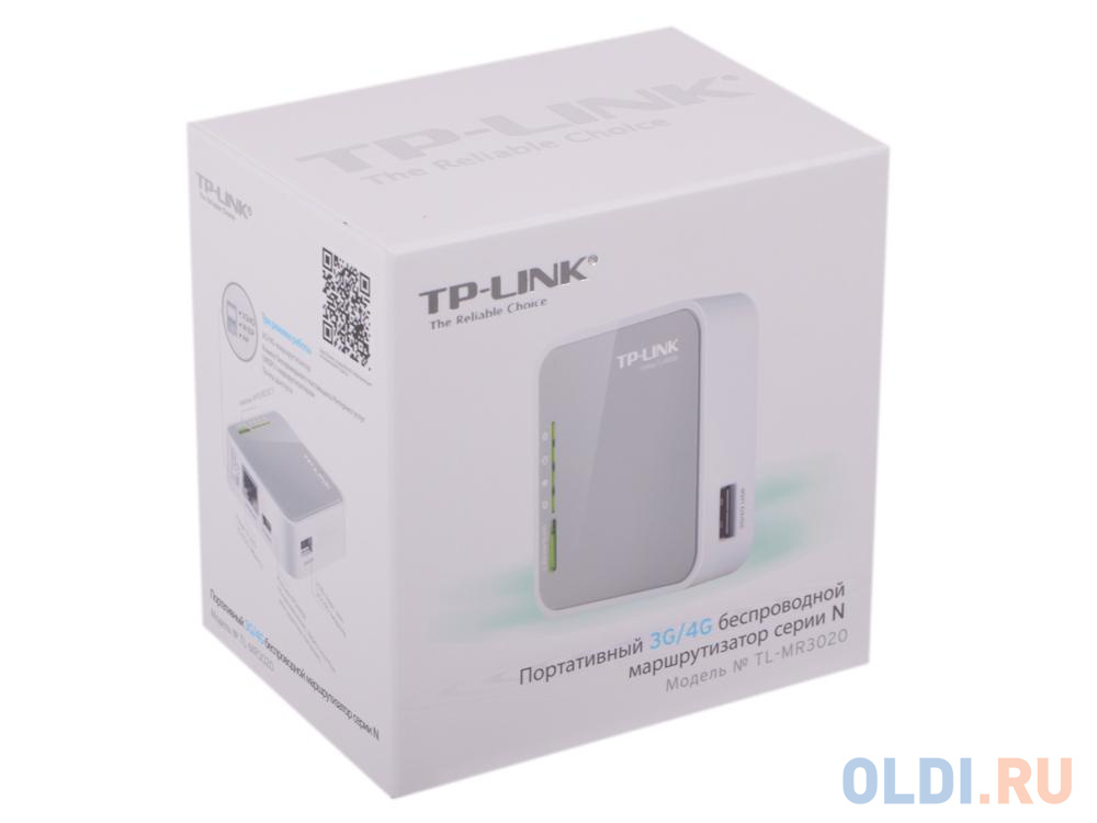 Маршрутизатор TP-LINK TL-MR3020 Портативный беспроводной 3G/4G-маршрутизатор серии N