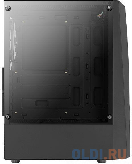 Корпус microATX Aerocool Wave-G-BK-v2 Без БП чёрный