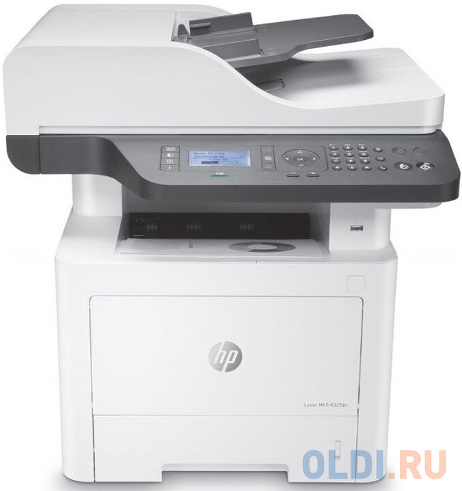 МФУ лазеный HP Laser MFP 432fdn (A4, принтер/копир/сканер/факс, 1200dpi, 40ppm, 256Mb, RADF50, Lan, USB) (7UQ76A)