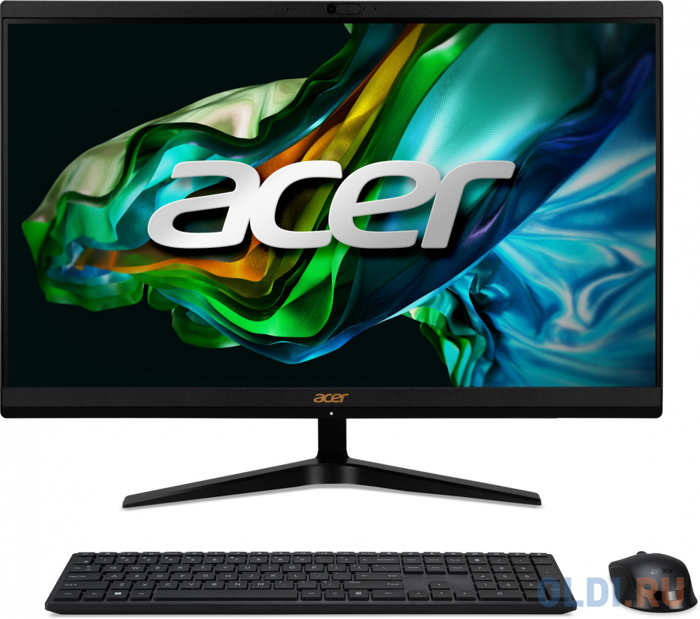 Моноблок Acer Aspire C24-1800 23.8&quot; Full HD i5 1335U (3.4) 8Gb SSD512Gb Iris Xe CR noOS GbitEth WiFi BT 65W клавиатура мышь Cam черный 1920x1080