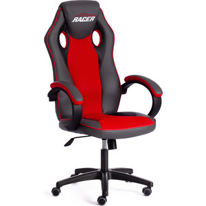 Компьютерное кресло TetChair Кресло RACER GT new кож/зам/ткань, металлик/красный, 36/08