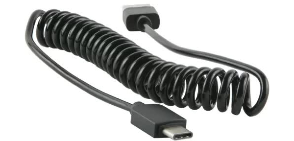Дата-Кабель Red Line Spiral USB - Type-C, черный УТ000015710